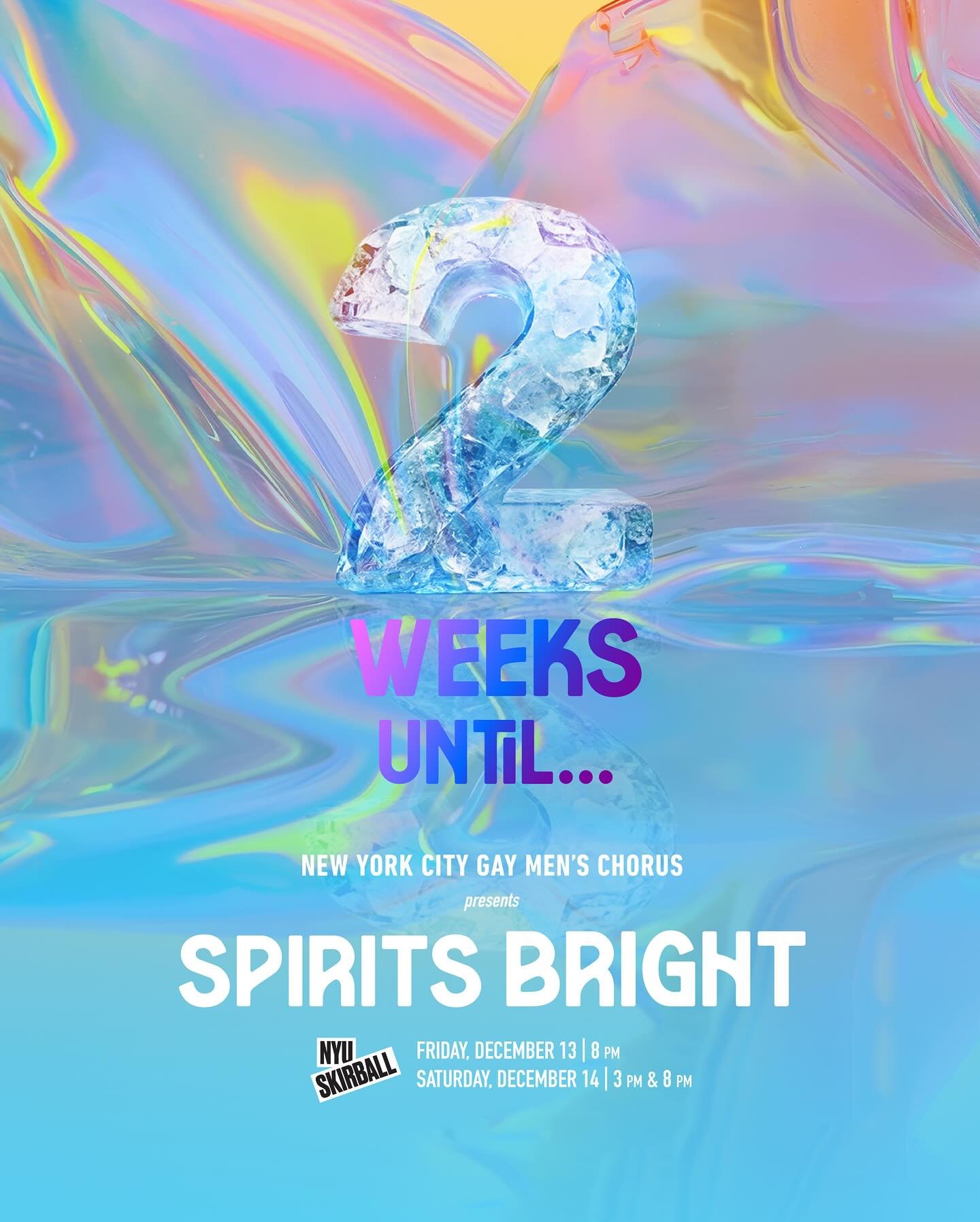 CAN YOU BELIEVE?!👀❄️✨ the COUNTDOWN starts NOW. Get you&rsquo;re tickets to SPIRITS BRIGHT at the #linkinbio 🔥

#nycgmc #nycgmc45 #gaychorus #winterconcert #singing #gaynyc #nyc #winterinnewyork #nycholidays
