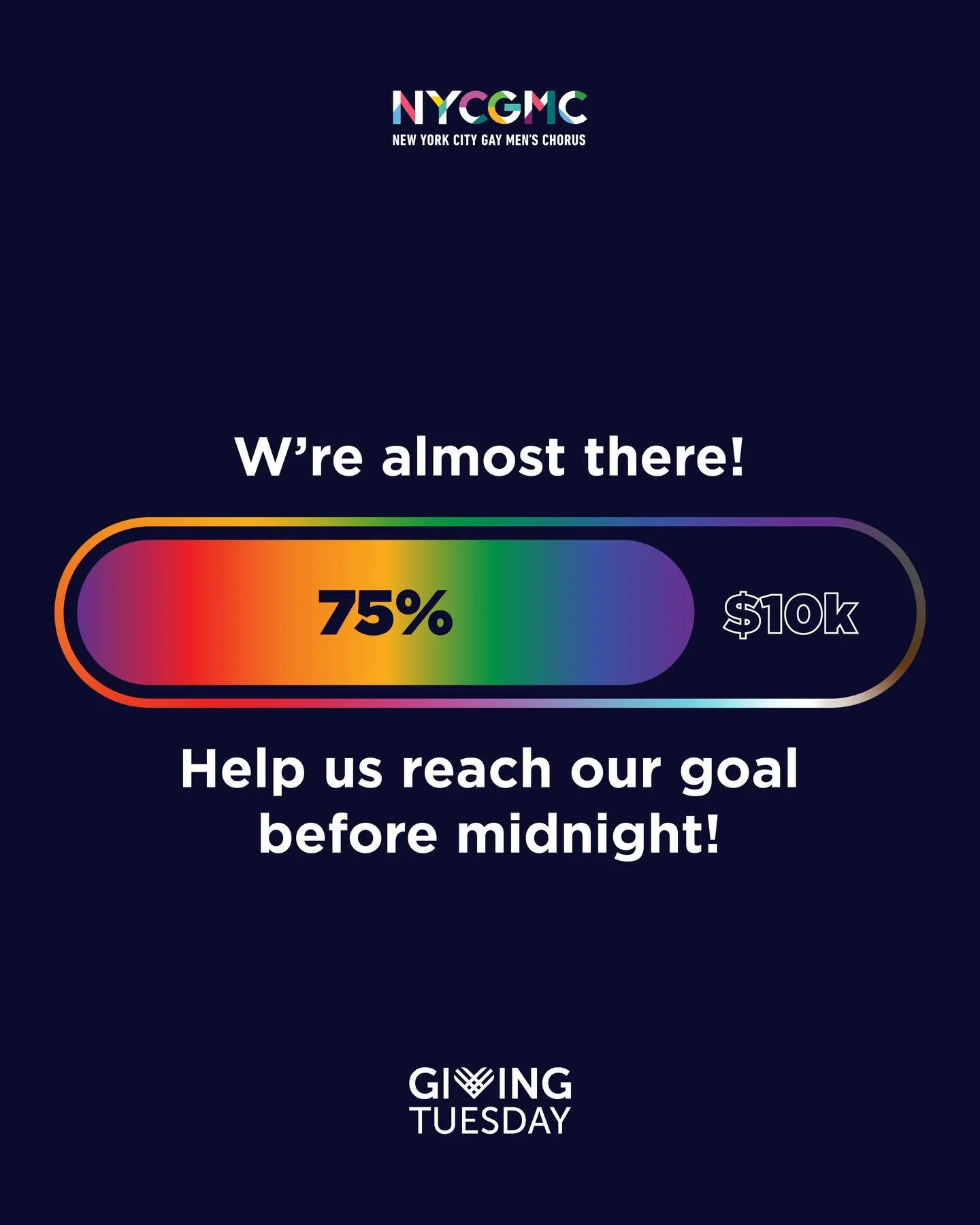 We&rsquo;re in the final hours of Giving Tuesday, and we&rsquo;re 75% of the way to our goal.

Your support tonight helps bring the chorus to Providence as we return to @acda_east in 2026 as the headlining ensemble. This moment is 40 years in the mak
