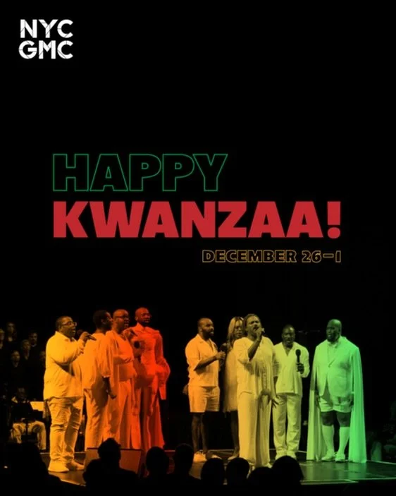 Wishing a meaningful Kwanzaa to everyone celebrating. May this season of reflection, community, and purpose bring warmth, connection, and renewed hope. From all of us at NYCGMC, we send love and light as the candles are lit. 🕯️