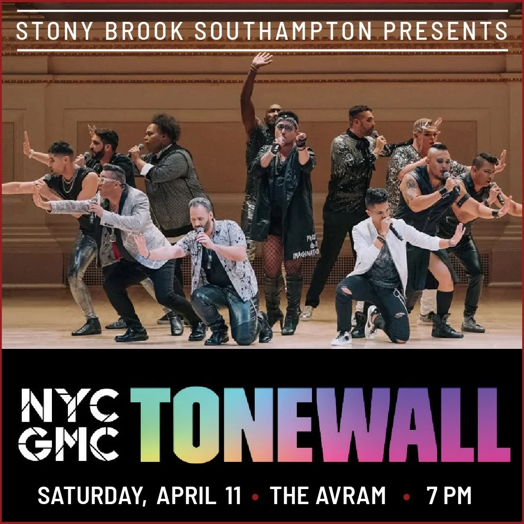 Hey LONG ISLAND! 

Join us Saturday, April 11 at The Avram Theater at @sbusouthampton for an unforgettable night with @tonewallnyc .

From Carnegie Hall to Madison Square Garden &mdash; and now The Avram &mdash; our bold a cappella ensemble brings hi
