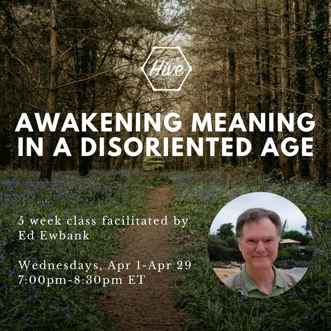 Why does meaning feel harder to find today&mdash;even with more knowledge than ever?

Join longtime Hive member and facilitator Ed Ewbank for a five-week course exploring the modern &ldquo;meaning crisis.&rdquo;

Drawing from John Vervaeke&rsquo;s Aw