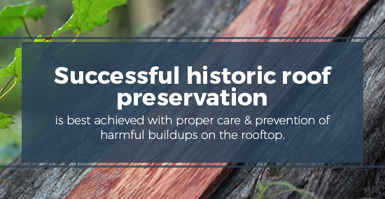 Successful wood roof preservation