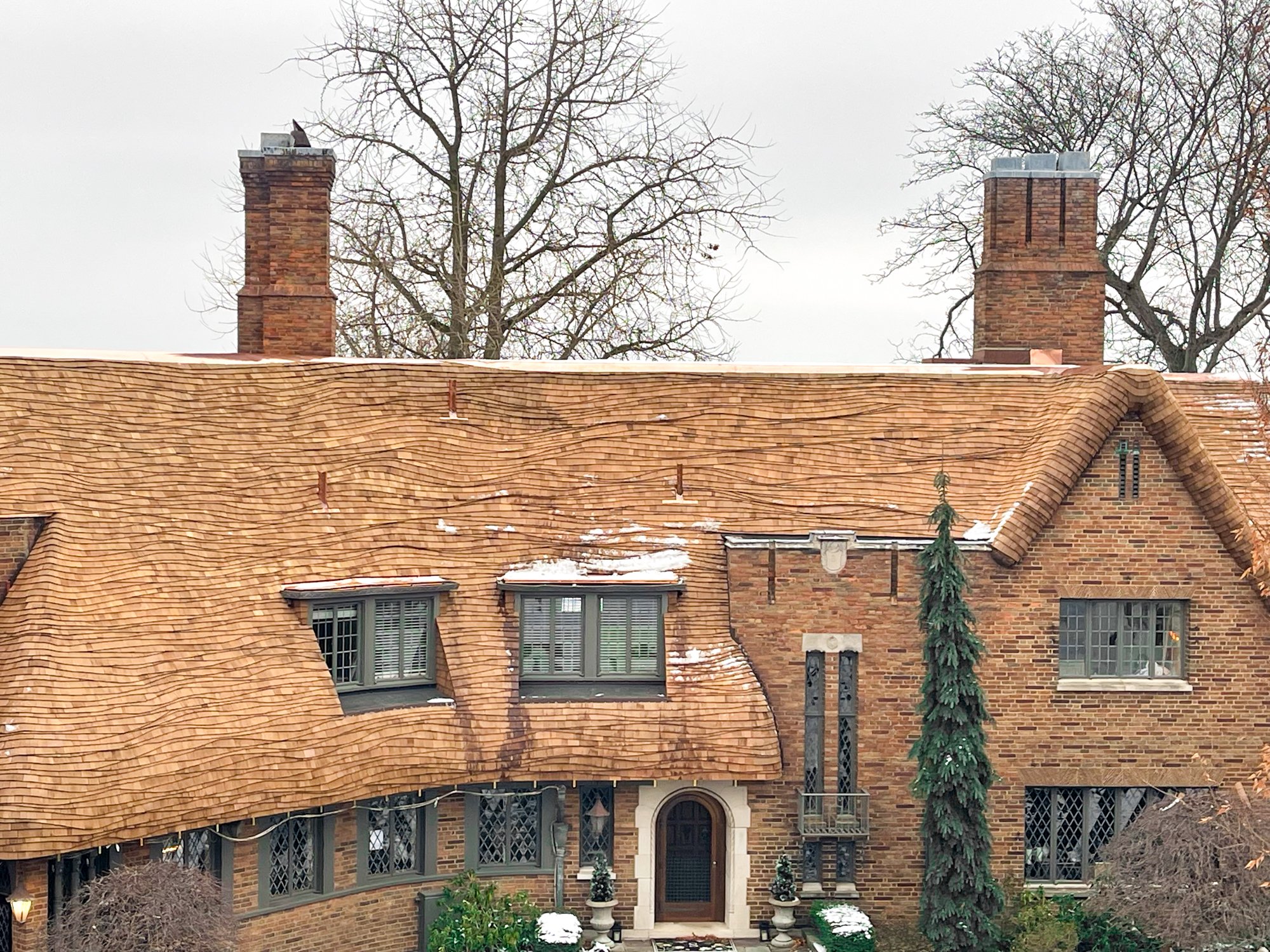 Storybook Style Roof Install on Michigan Home