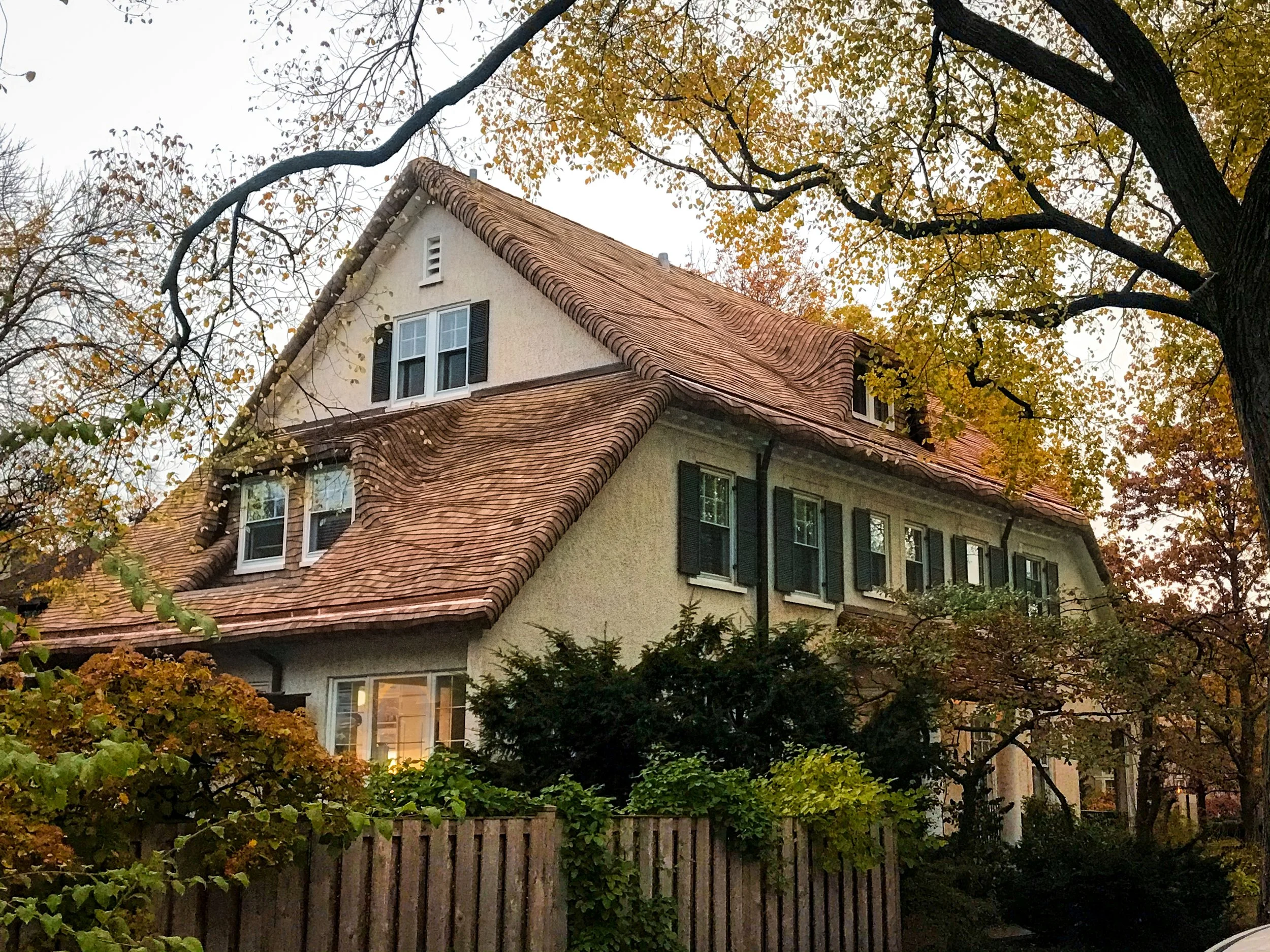 Country Cottage Roofing system in the Fall