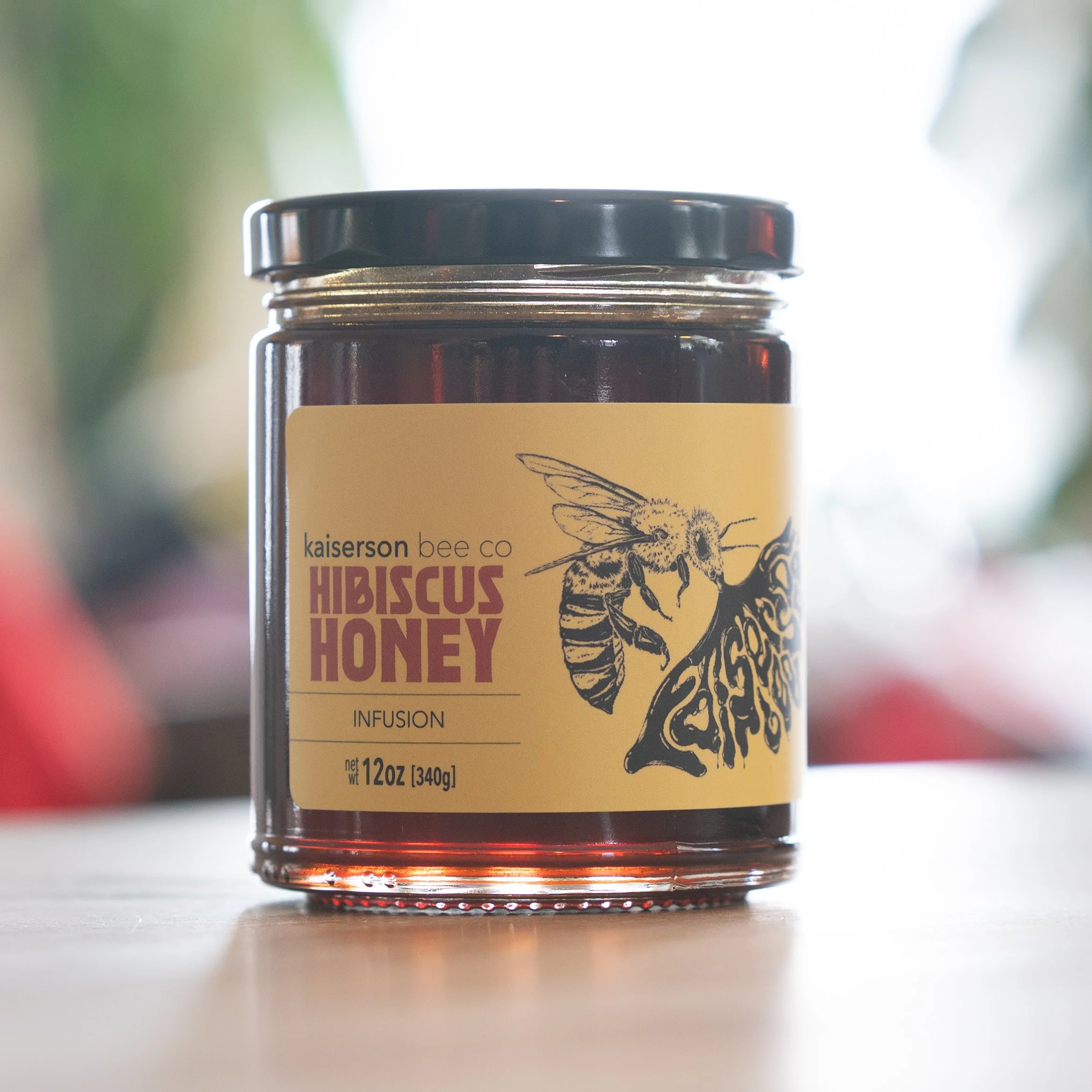 Hibiscus Infused Honey