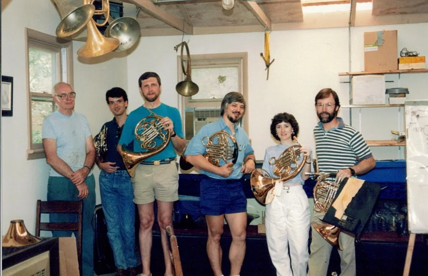 Atlanta Symphony Horns at Lawson's shop, c. 1990