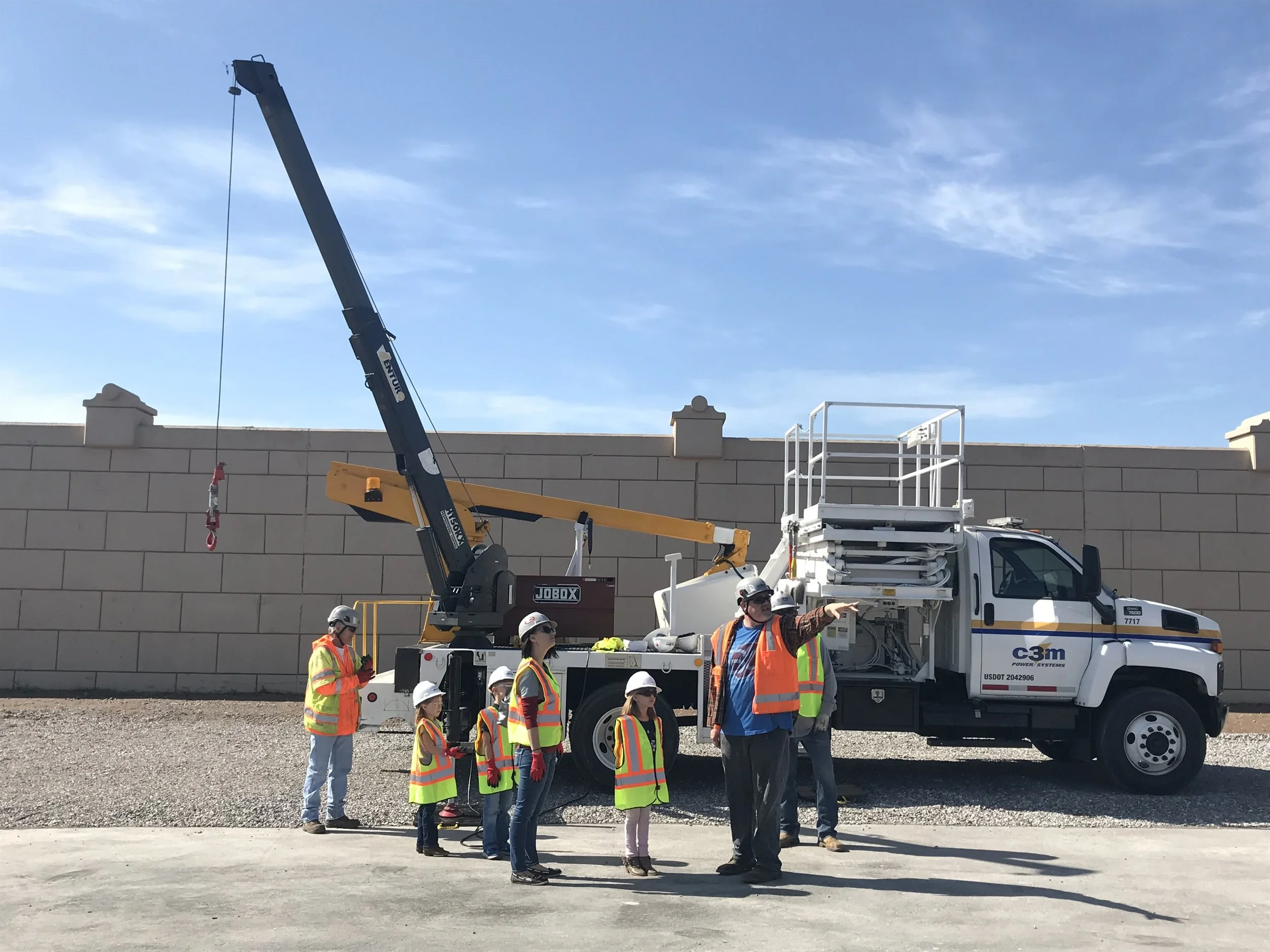 Professor Dave explains how C3M uses vehicles like this one to install overhead contact systems (OCS).