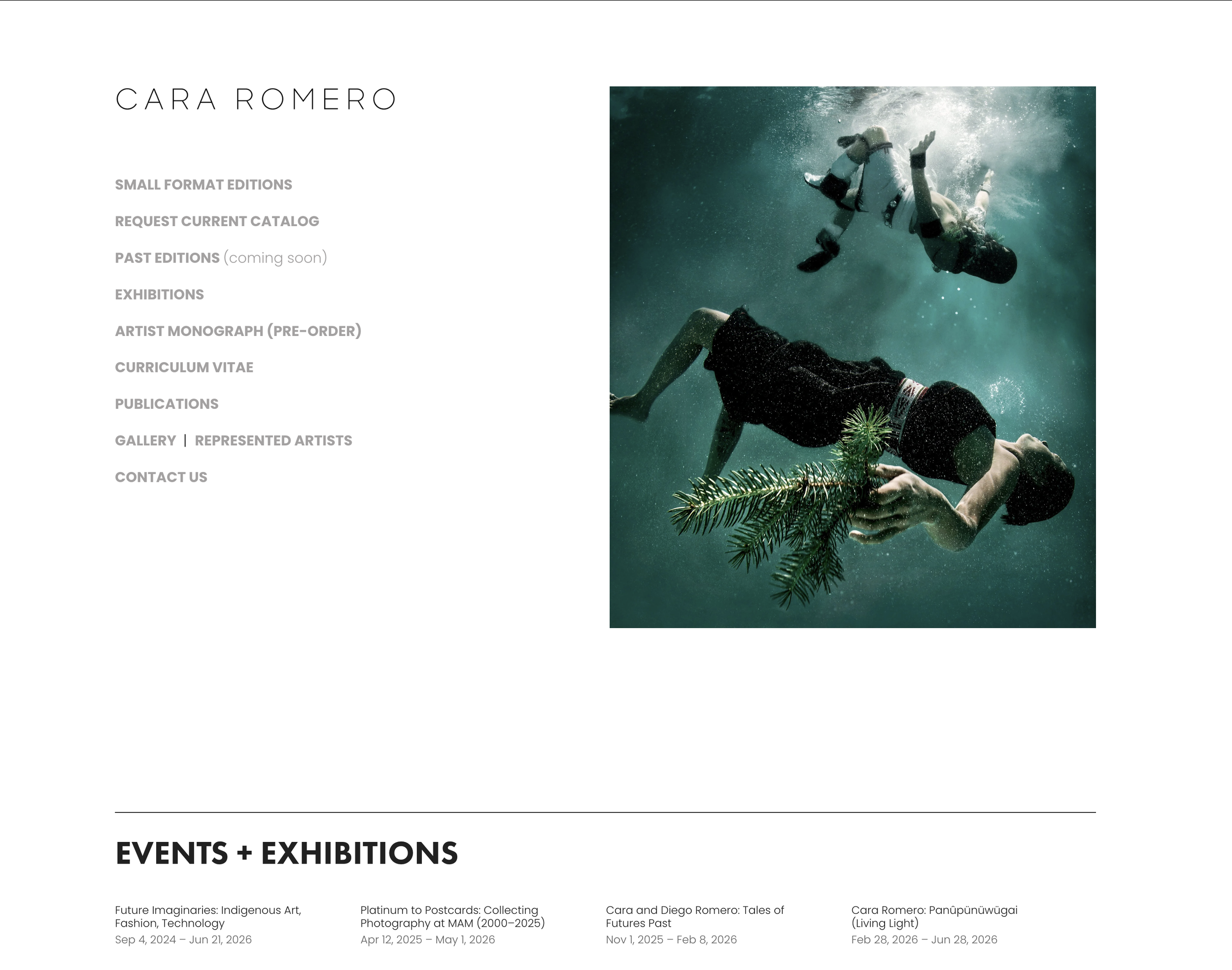 CaraRomero.com Website Design