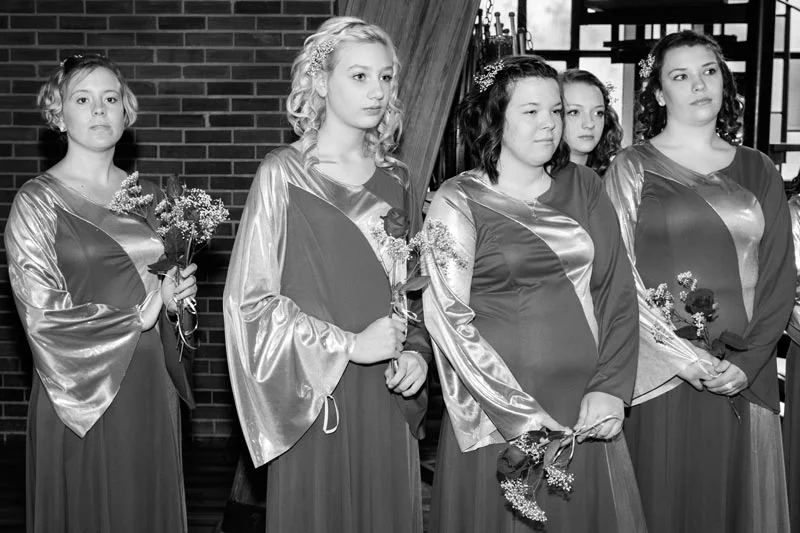 Altar girls in Louisville Kentucky. (United States, 2013)
