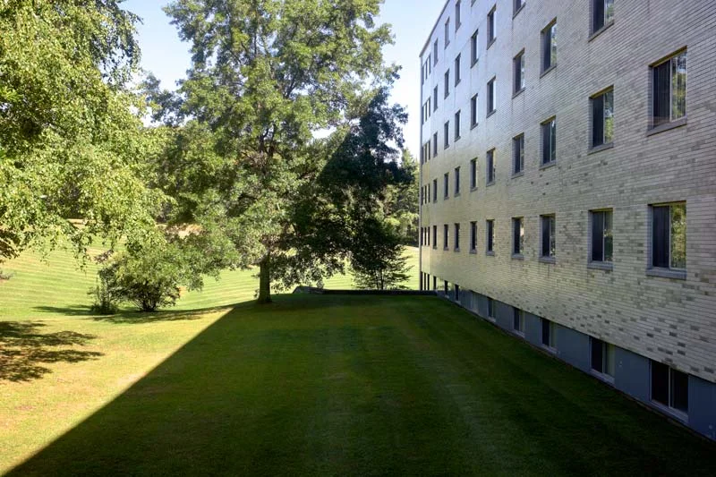Facade of the Saint Joseph convent in Albany, where Rev. Mary Theresa Streck was a nun for eighteen years. Now she's the spiritual leader of a very big Catholic Community in Albany. (United States, 2015)
