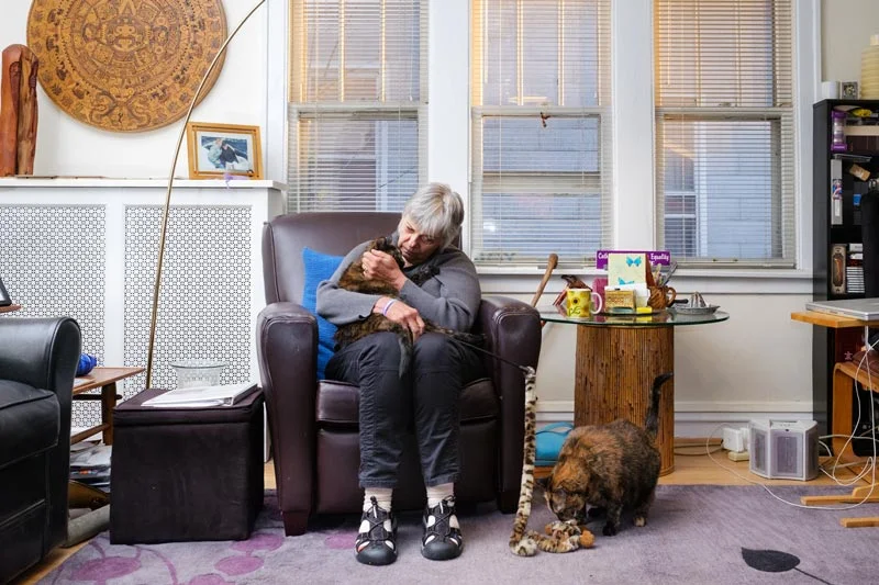 Portrait of Rev. Barbara Zeman, Chicago's first ordained Catholic female priest, who serves as a hospital chaplain at Northwestern Memorial Hospital and is deeply involved in building a deeper inter-faith relationships with Jewish and Buddhist communities. (United States, 2015)