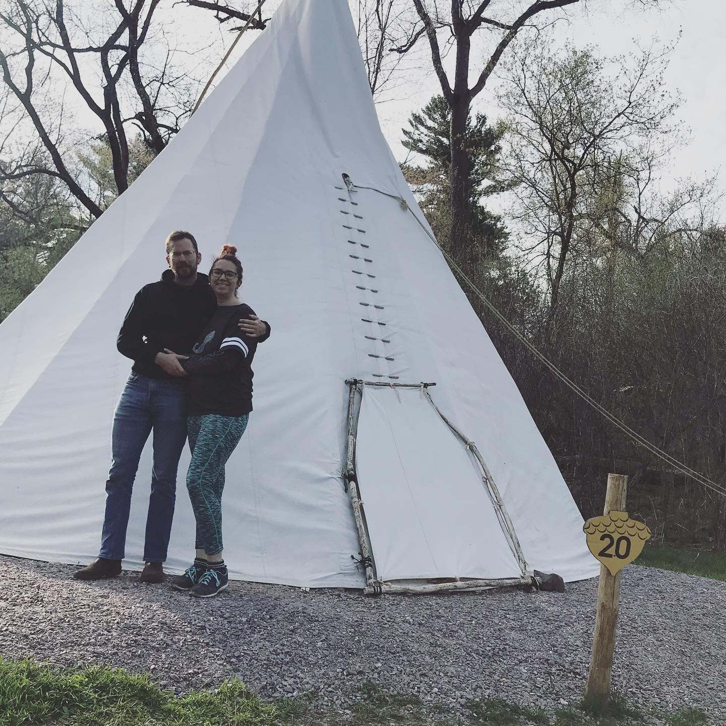 Glamping at it&rsquo;s finest!

@royaloakslegendarylodging 

#glamp #teepeetent #teepee #camping #cozy #wisconsin #wisconsinlife #glamping #camp #campingtrip