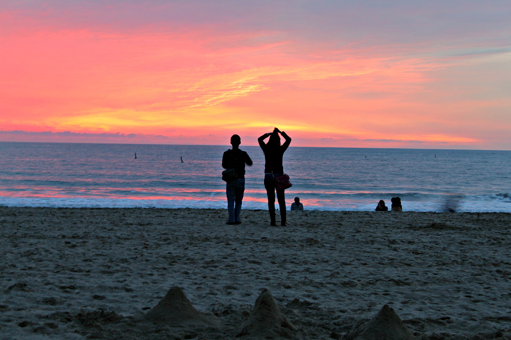 Santa Monica Beach, Los Angeles, California. Circa December 2012