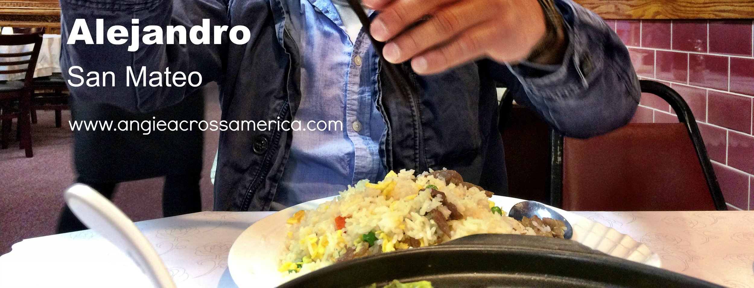 This is Alejandro's first proper meal in a Chinese restaurant - he loved it. My husband and I taught him the art of eating with chopsticks. 