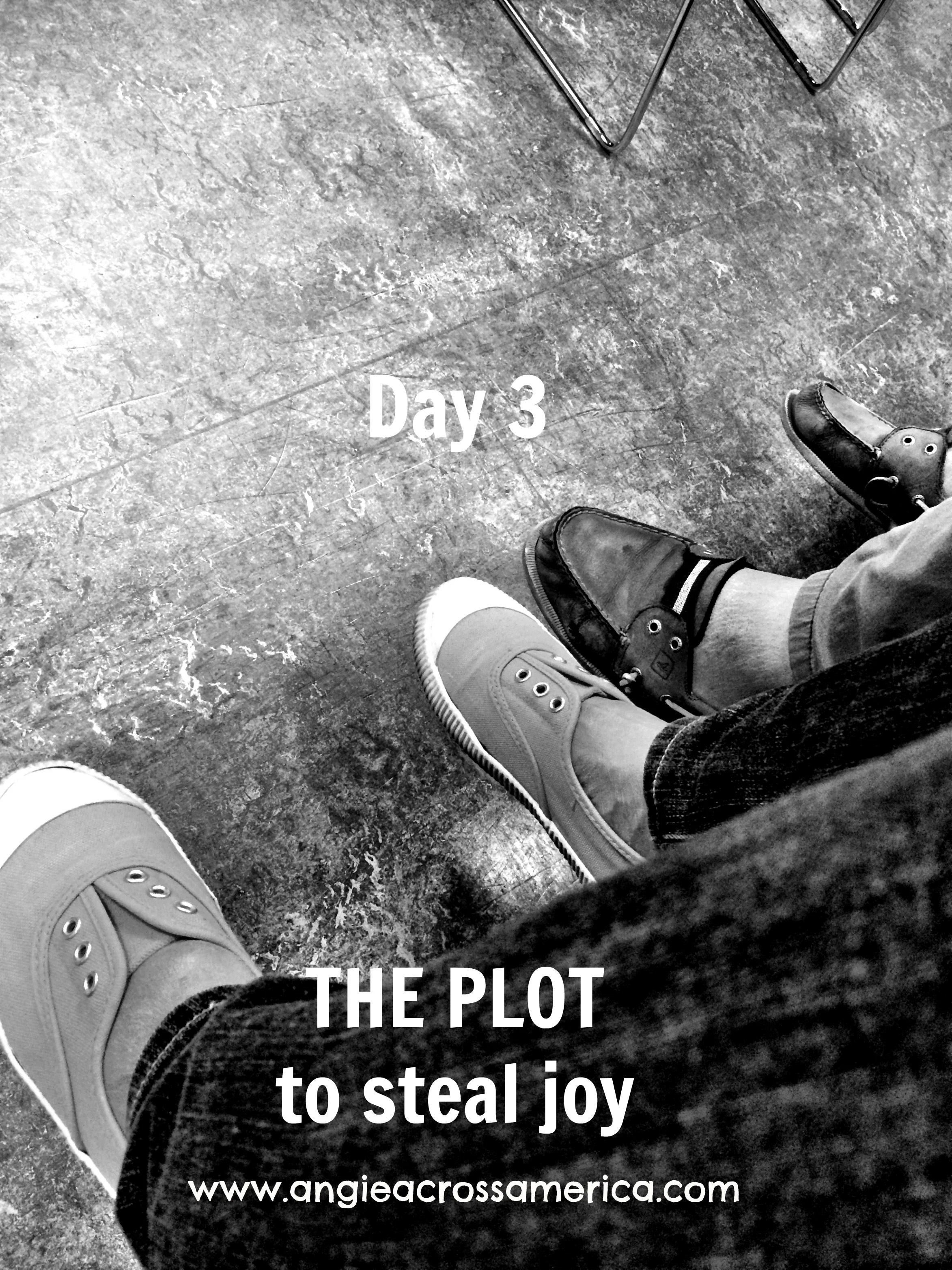 The Plot To Steal Joy: Day 3