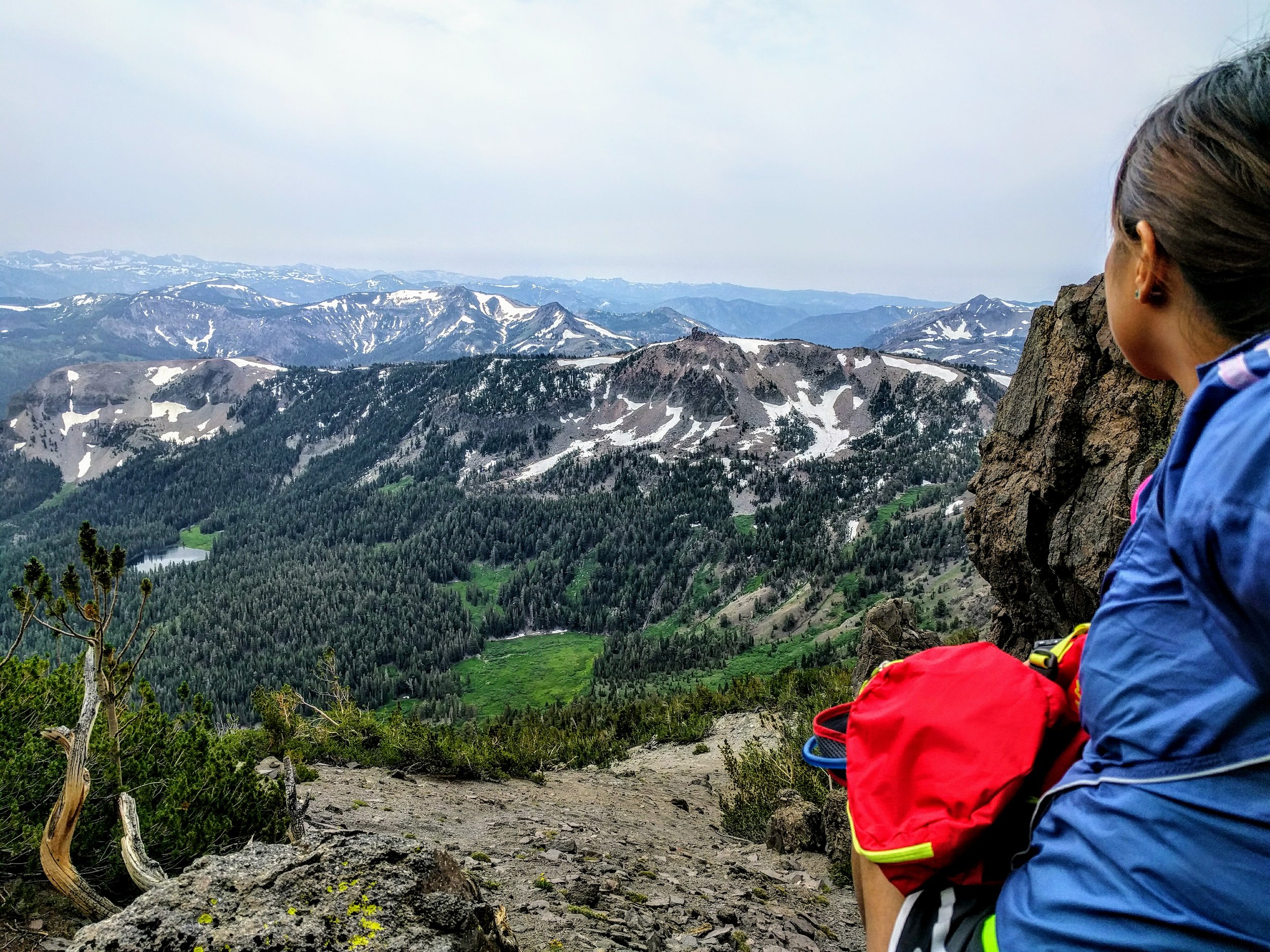 View from elevation 10,400 feet. Enjoying the solitude and serenity of high elevation, basking in God's love and assurance