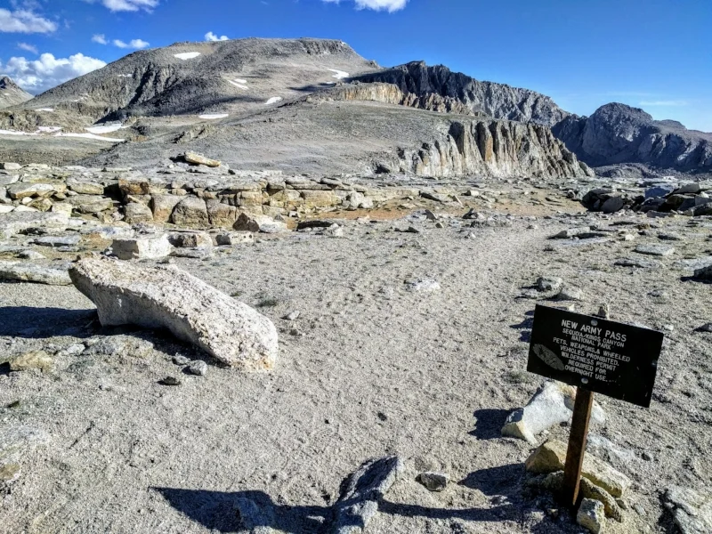 The summit of Mt Langley was a mere 2.5 miles away - we could see it from where we stood (where the snow patches are). Ah, so near yet so far!