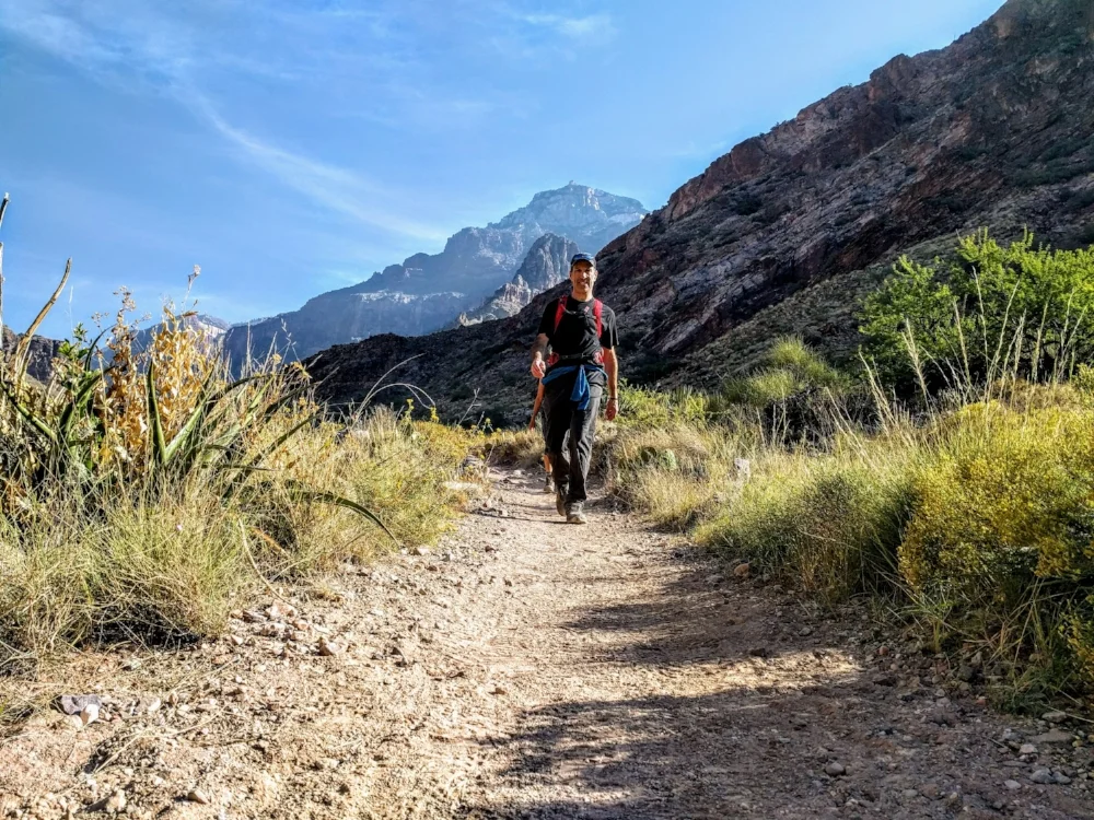 Phil hikes happy as a lark