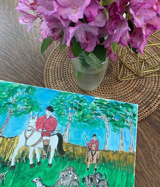 Reminded today that &ldquo;no mother gets to decide a child&rsquo;s outcome, we only get to decide to always come alongside our child&rdquo; (Pictured: my moms artwork gifted to me with her fresh picks and cherished family time on the farm) 5.10.20 
