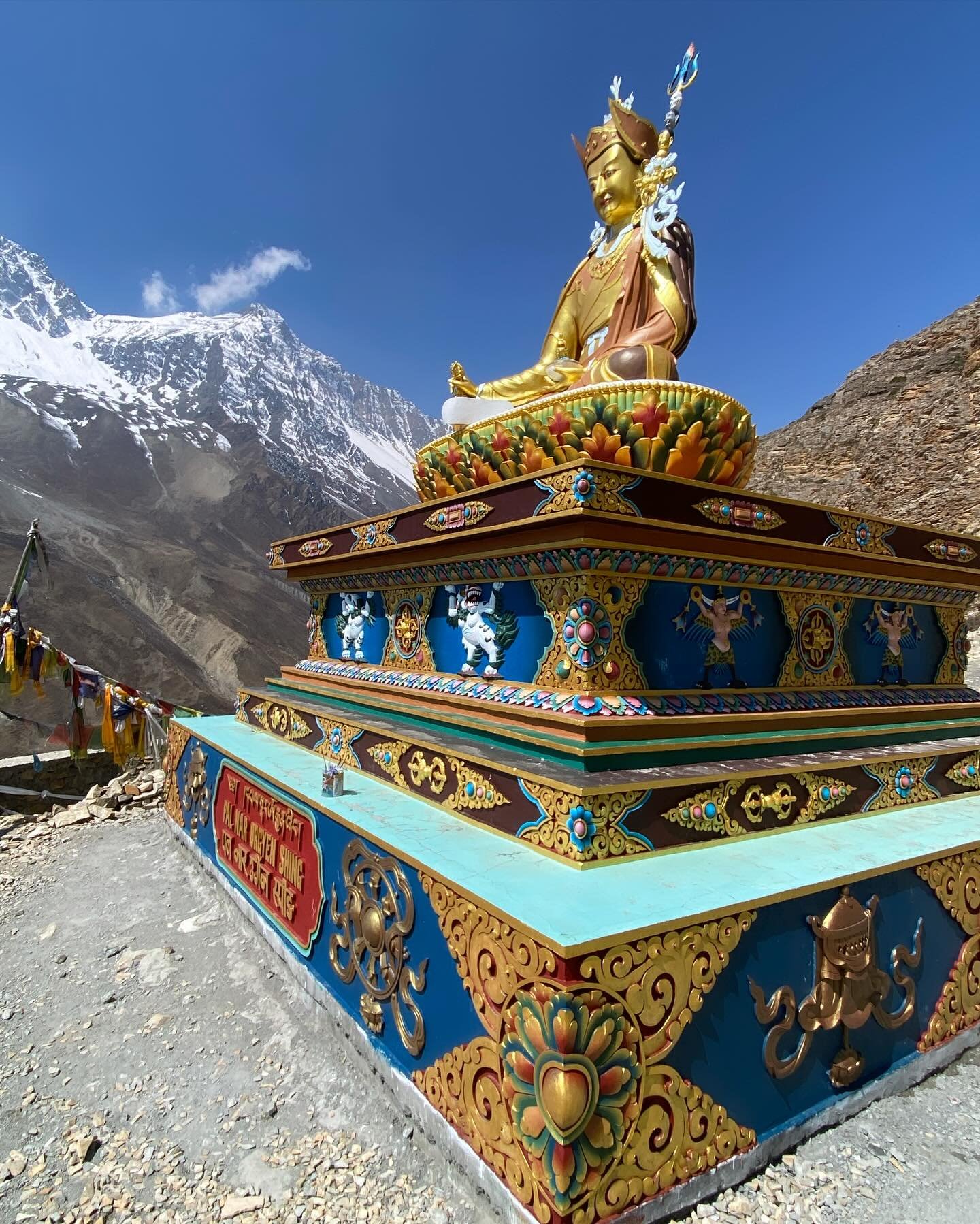 Taking in the blend of exotic, rich, earthy, historic design elements of Northern Nepal.
So colorful and dramatic against the mountain landscape. Old and new, delicate and rugged. 
The energy is real.

#rejuvenating #travel #inspo #historic #metallic
