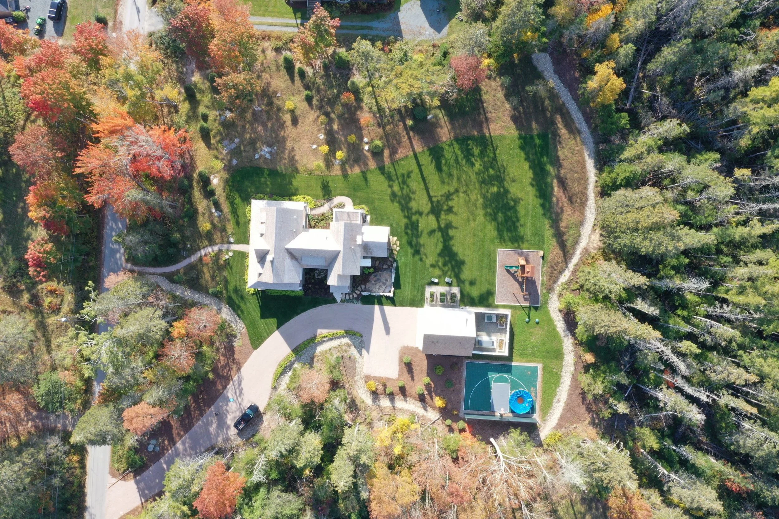 Bird's eye view of the project