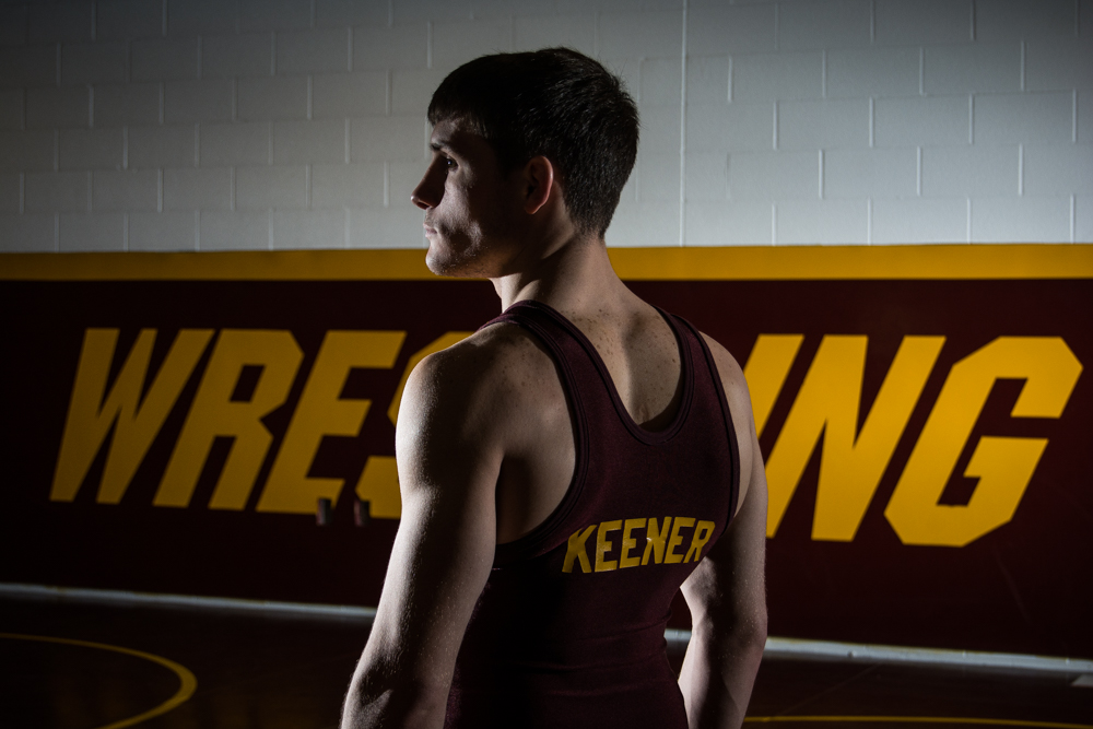 PORTRAIT: Corey Keener, Central Michigan University redshirt junior from Schuylkill Haven, Penn. poses at the Rose Center on the campus of CMU in Mt. Pleasant, Mich. on Feb. 4, 2016.