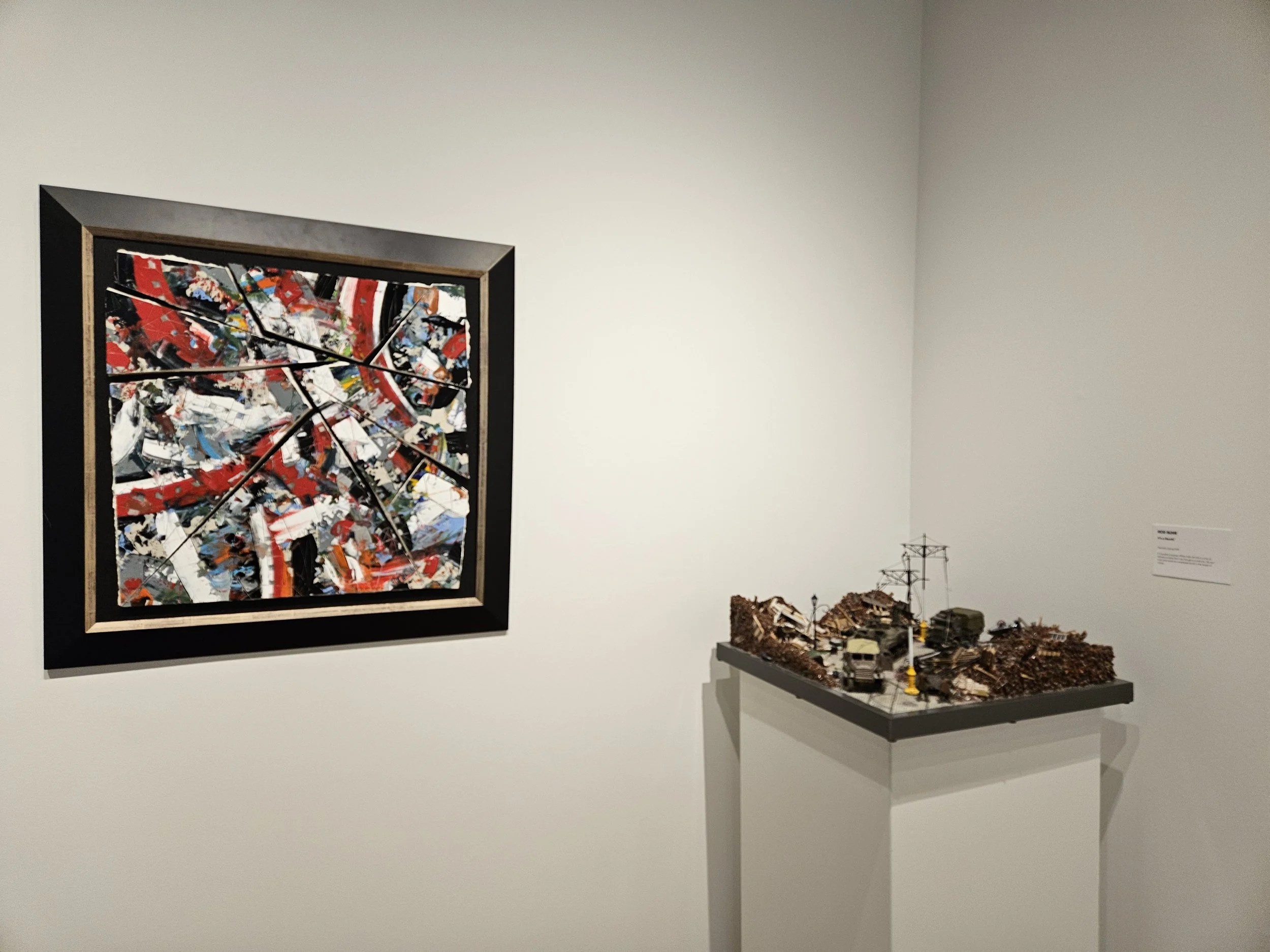   Terrorism  by Steve Penner (left) beside  It’s a Bomb!  by Rod Buhr (right). 