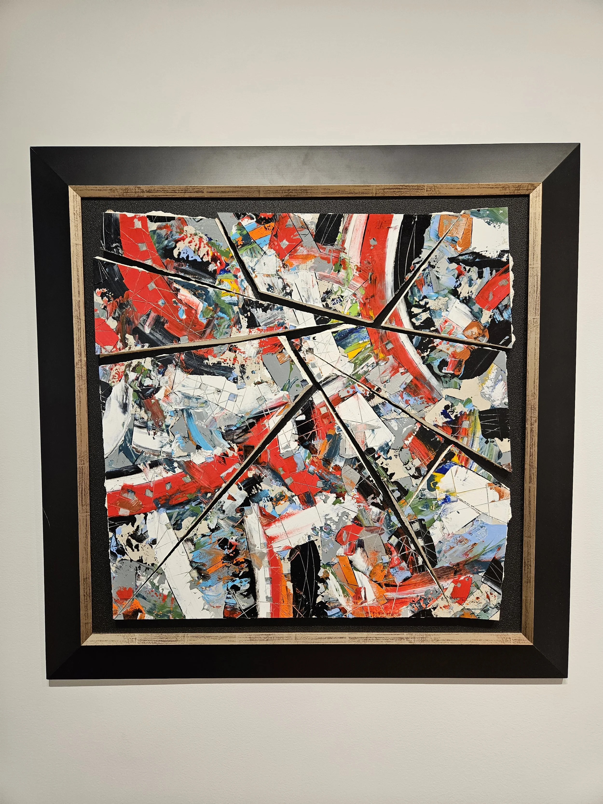   Terrorism  by Steve Penner  2012  Acrylic in drywall mounted on masonite panel  24” x 24” 