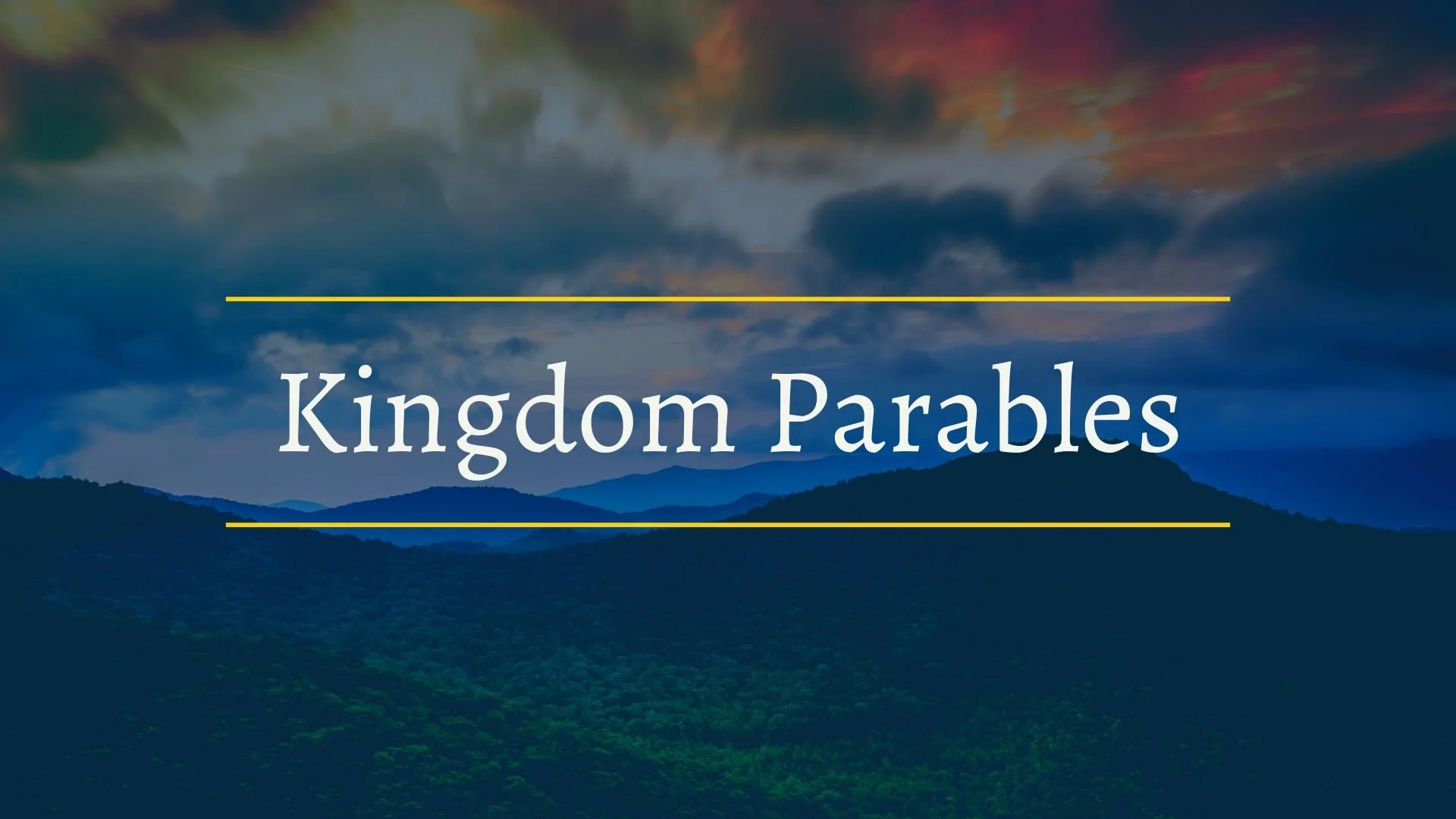 Matthew 13:10-17 "The Purpose of Parables"