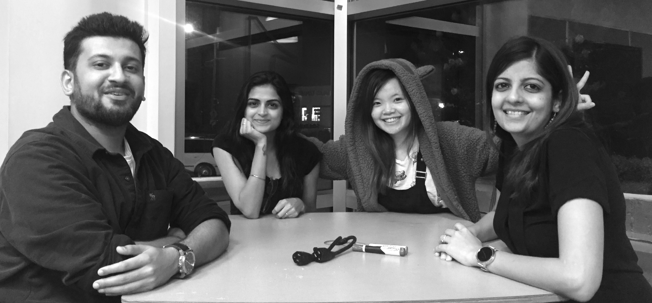 Team Alpha - L-R : Vaibhav Bhanot, Shreya Dhawan, Summer Qiao, Garima Gupta