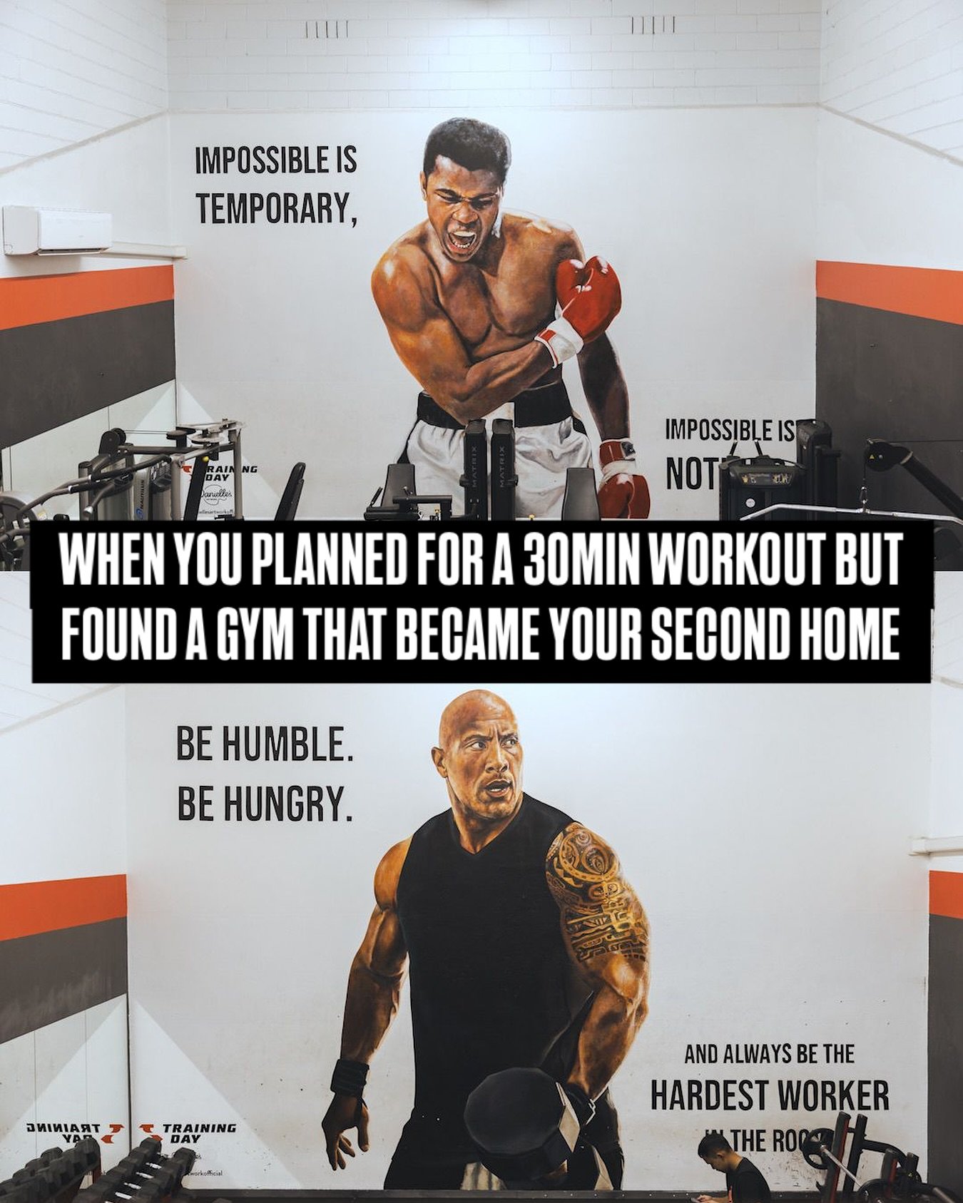 What was supposed to be a quick session is now a 2 hour Chest, Tri&rsquo;s and Yap session!

Where the vibes are immaculate, the community is inspiring, and the facility has all the equipment you need - Training Day Gym

📍 @trainingdaygymburwood 

#