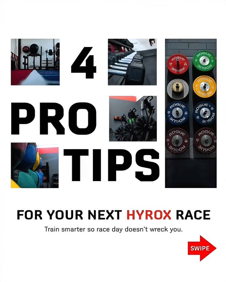 How to&rsquo;s from the know how&rsquo;s 3 PRO TIPs to ACE your next HYROX race!!
1. Sled pull technique is crucial don&rsquo;t gas your out too soon before the finish line. 
2. Don&rsquo;t get caught out with your wall balls not counting you need to