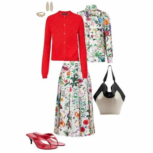 Shoe inspiration with mid length skirts