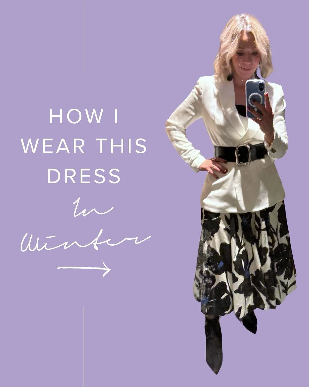 ✨ One dress, two seasons. ✨
I always say that not everything can (or should!) be worn all year round &mdash; your wardrobe does need a clear summer/winter structure.
But there are a few clever pieces that can transition beautifully across seasons&hel