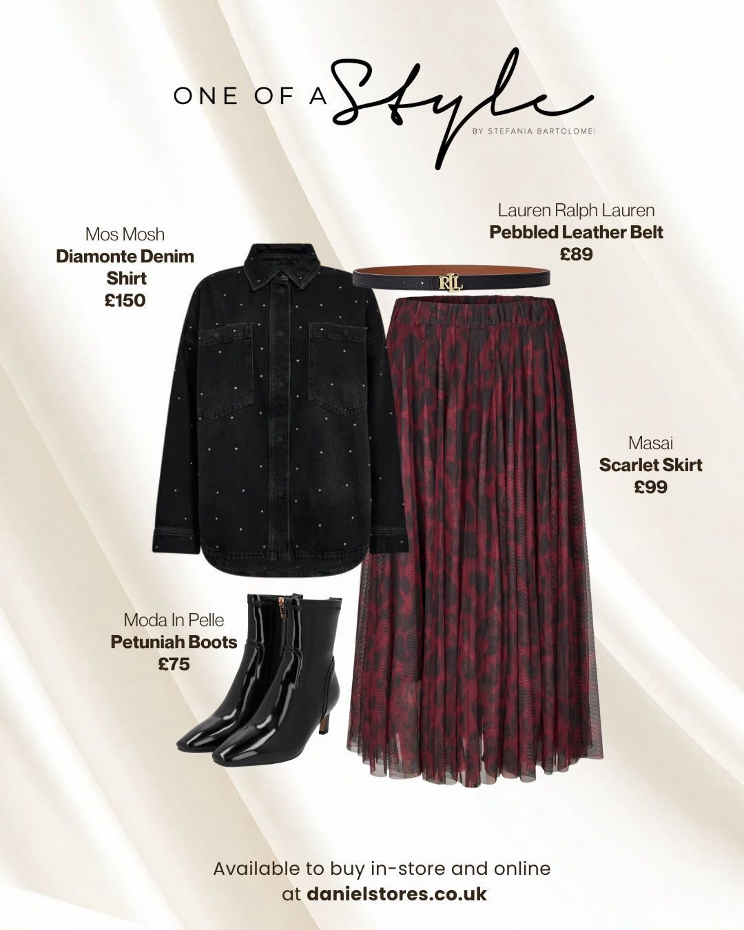 Glossy, structured fabrics are having a major moment! ✨

Satin, tulle, and taffeta bring architectural shapes and fresh, city-chic energy to party dressing.

Look for structured dresses with interesting silhouettes &ndash; sculptural necklines, state