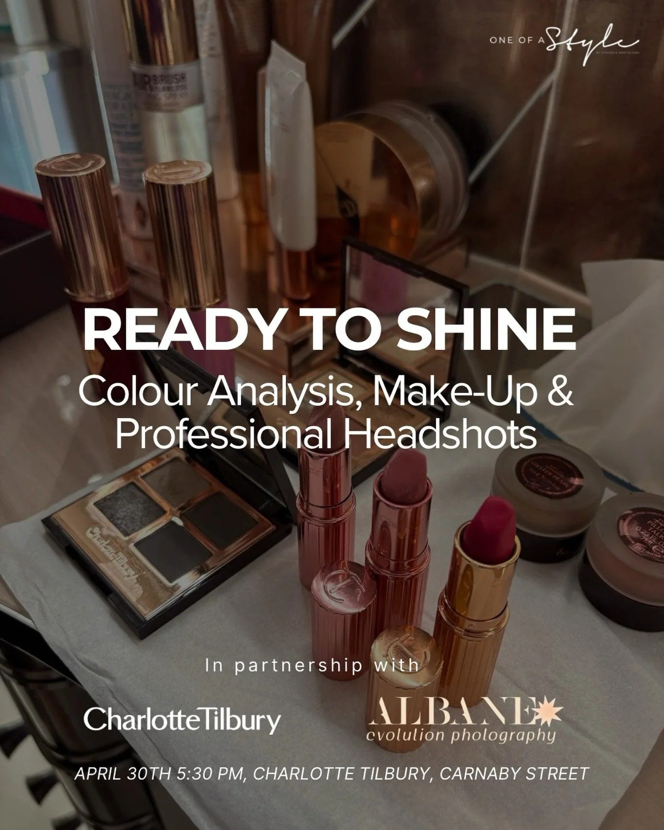 ✨ Ready to Shine ✨

An exclusive evening at @ctcarnabystreetboutique designed to help you look confident, polished, and camera-ready 📸 

💄 Discover your most enhancing colours
💋 Enjoy expert make-up touch-ups (lips, blush or eyes)
🎨 Receive a min