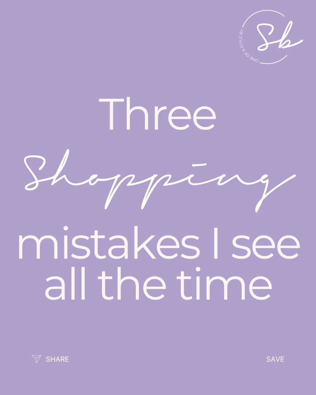 How many items in your wardrobe still have the tag on? 👀

After 10 years of wardrobe edits, I can tell you&hellip;
it&rsquo;s not about having too many clothes.
It&rsquo;s about how you shop.

Here are 3 mistakes I see ALL the time:

✨ 1. Buying wit