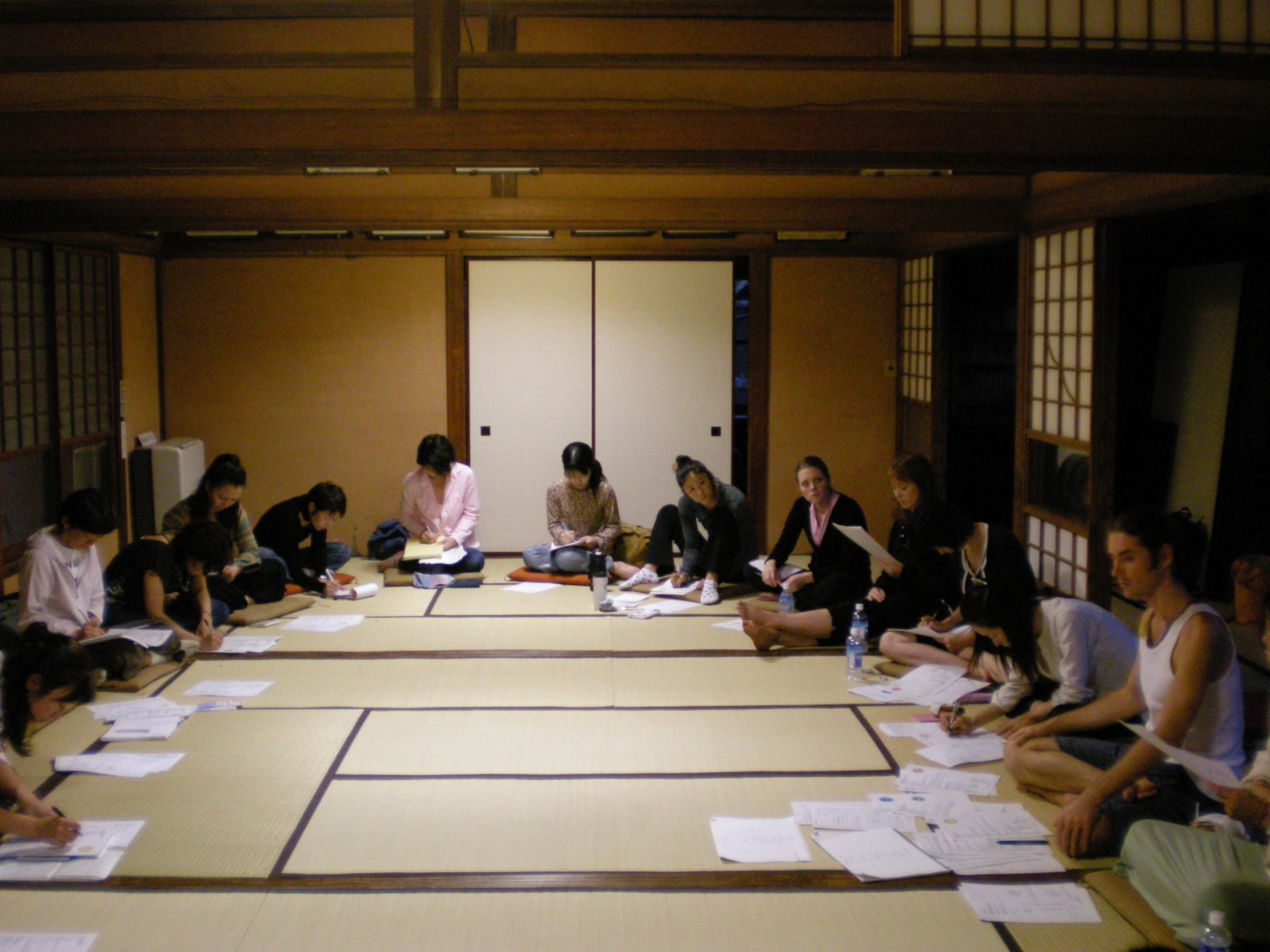 Workshop on the chakras, Kamakura, Japan