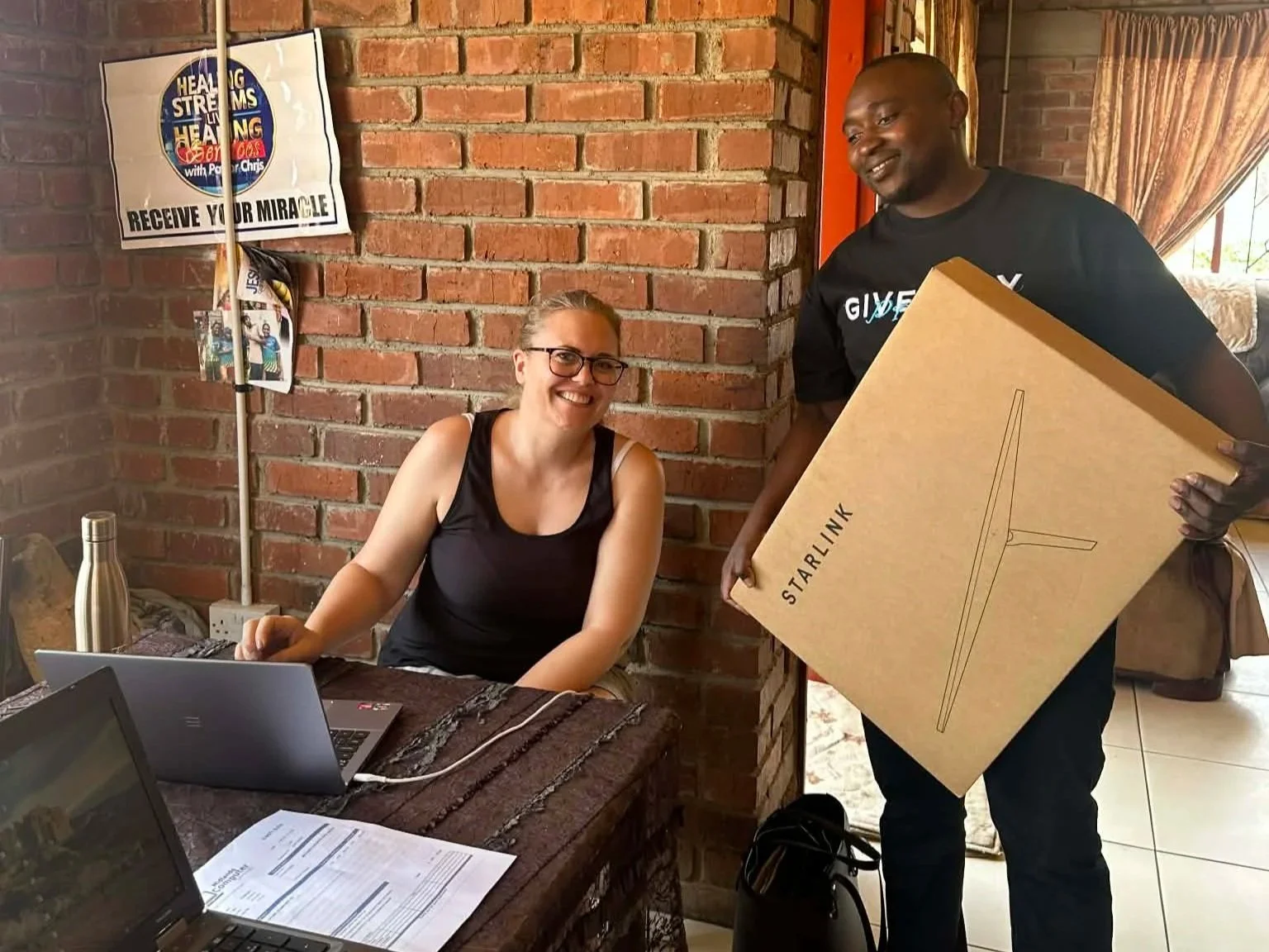 Starlink på plass på barnehjemmet