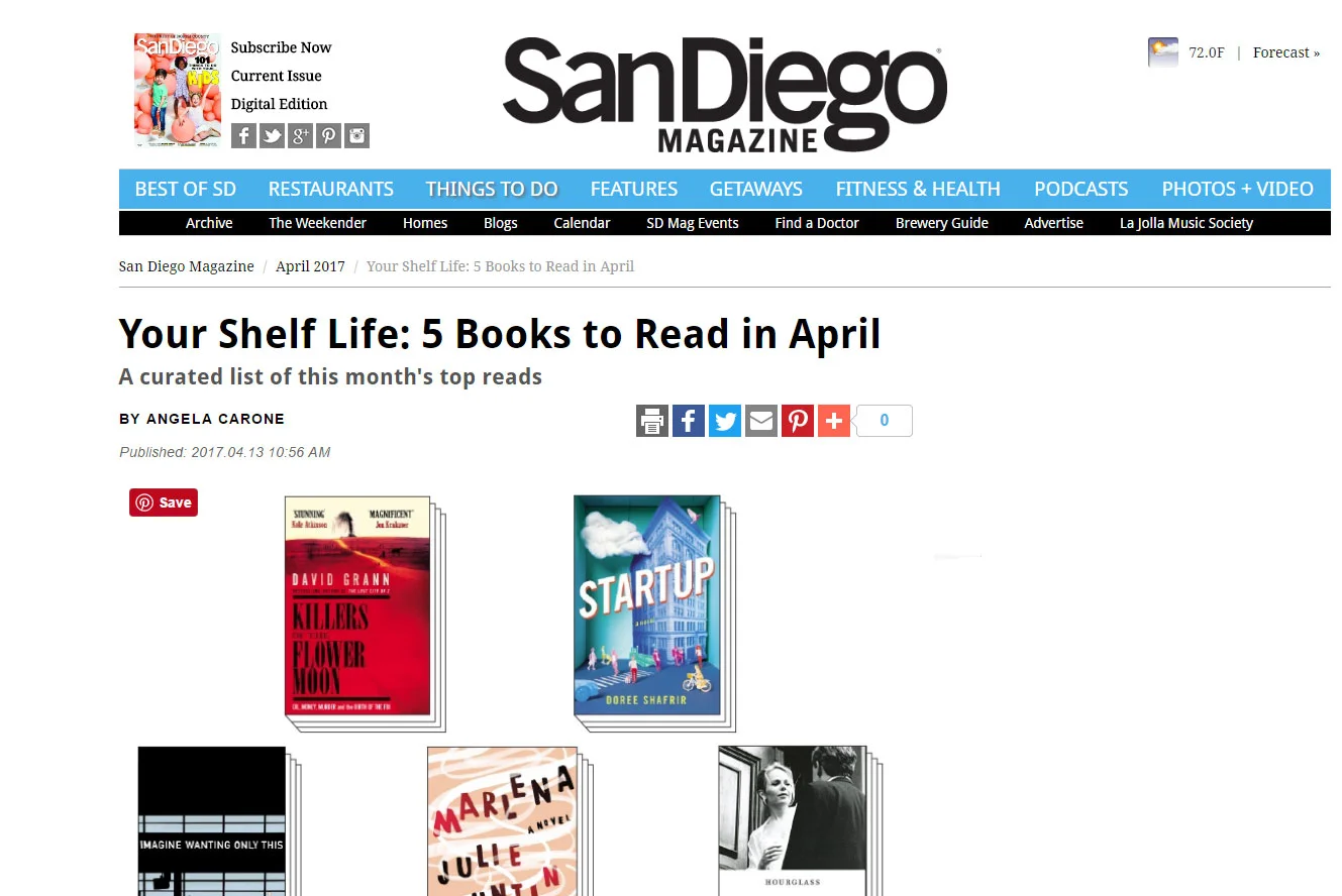 San Diego Magazine , April 2017