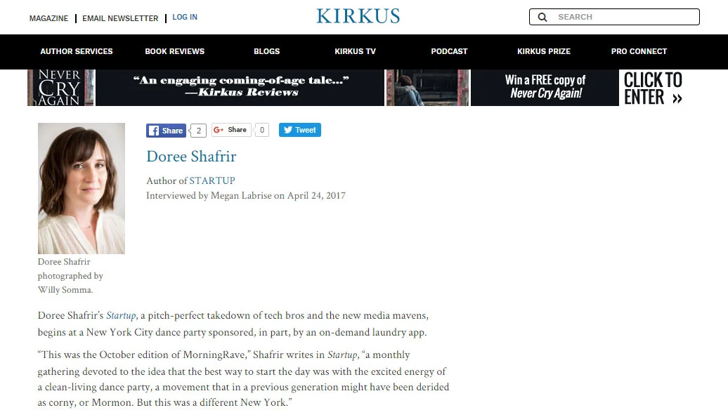 -Kirkus , April 2017
