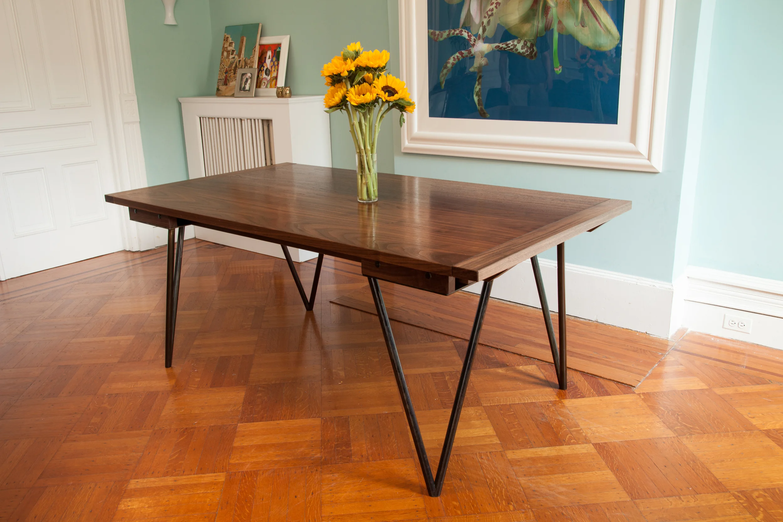 Walnut Dining Table. Click on image to see gallery. Photographs courtesy of Jennifer Liseo.
