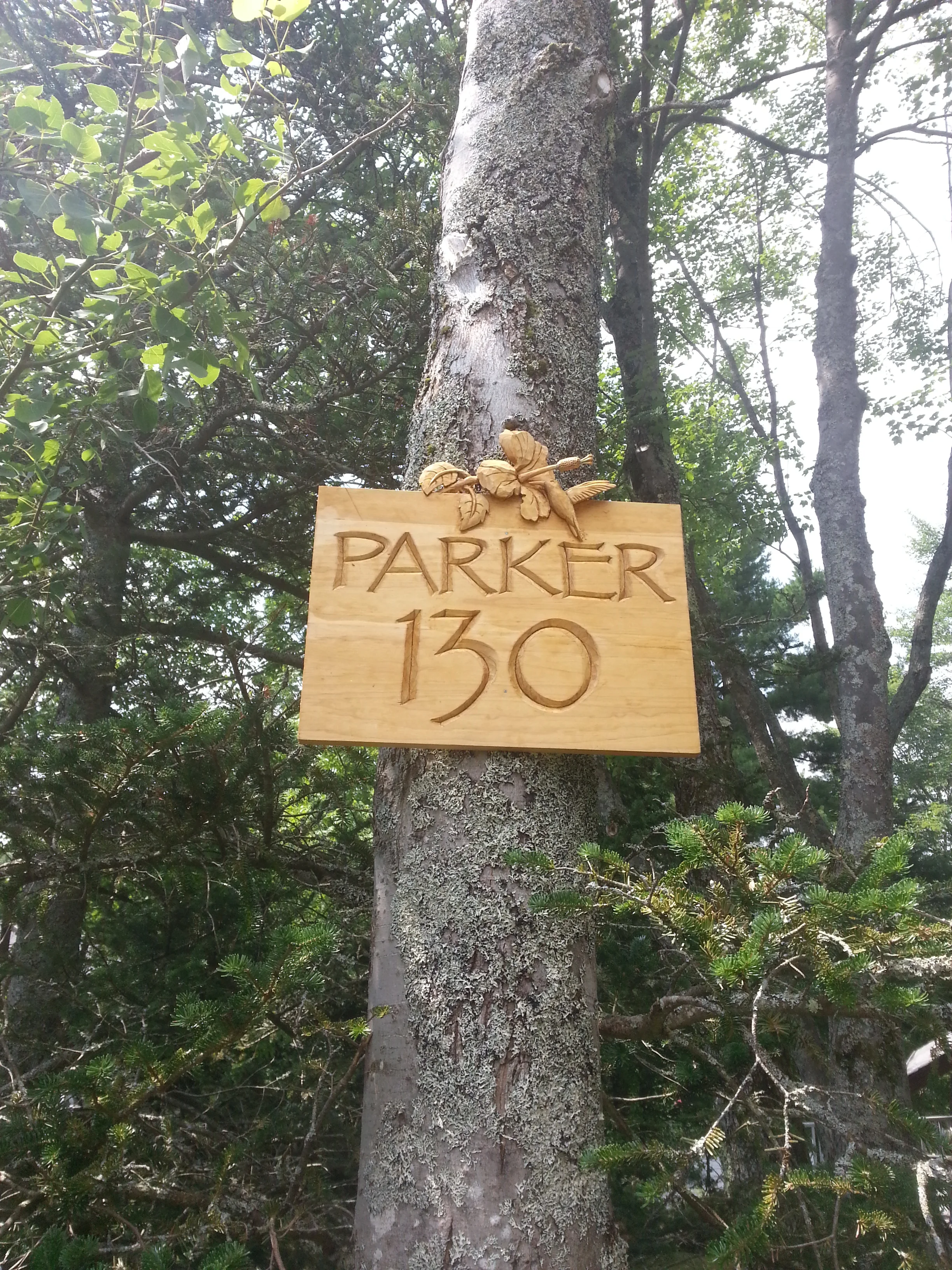Parker Cottage Sign. Click on image to see gallery.
