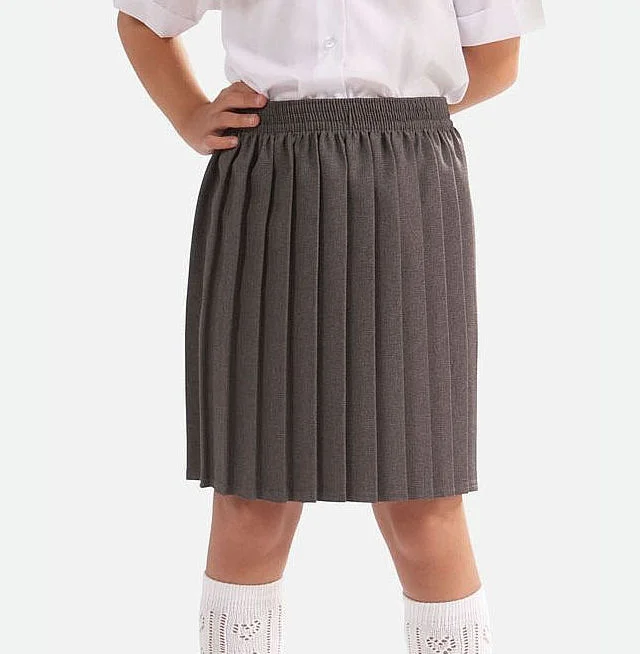 Elasticated Box Pleat School Skirt — Jaymax
