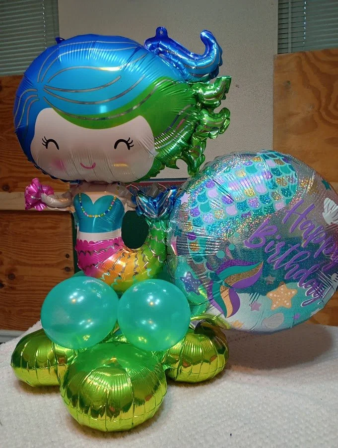 Birthday Mermaid Balloon Bouquet