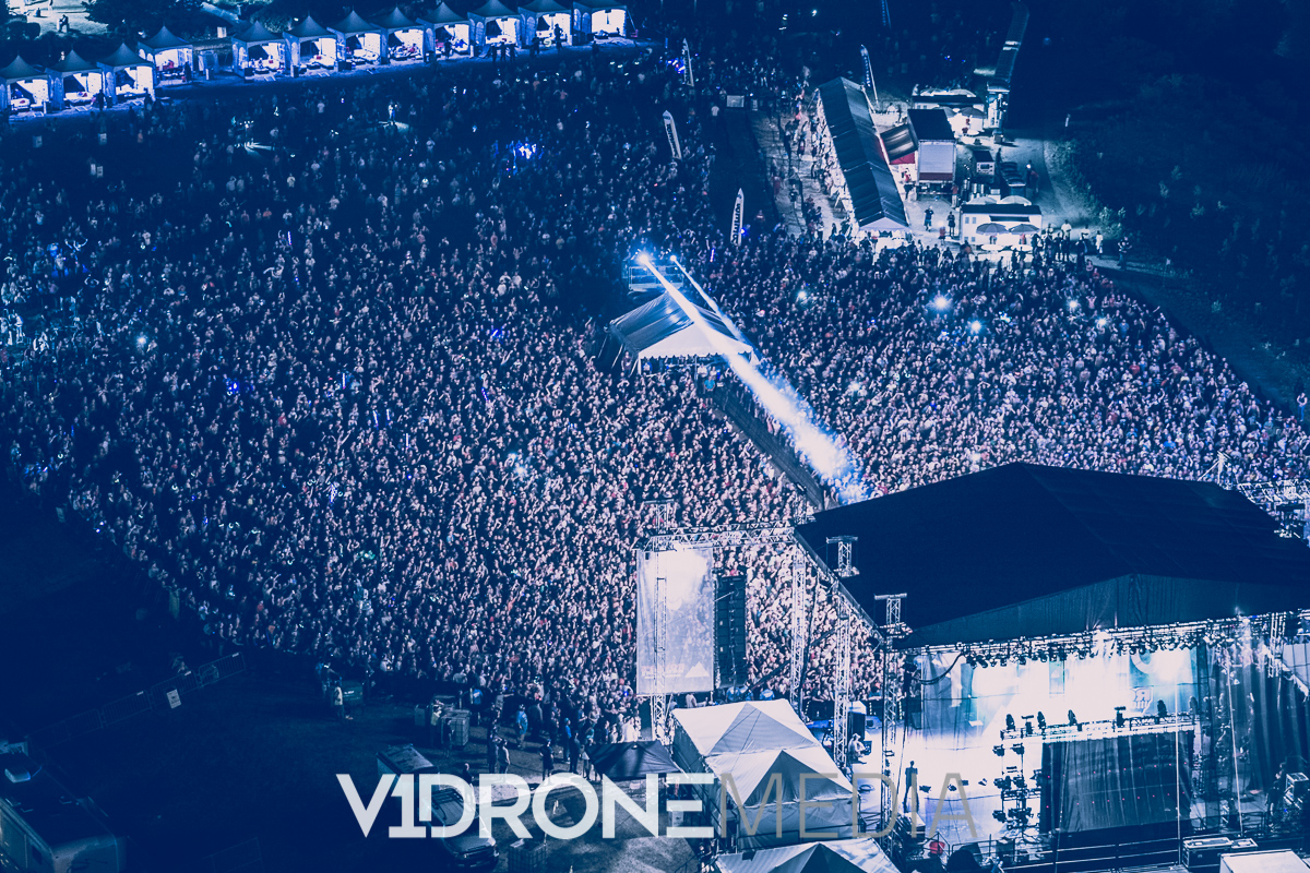 Aerial Photo of Summer Roverfest Concert in Lorain Ohio