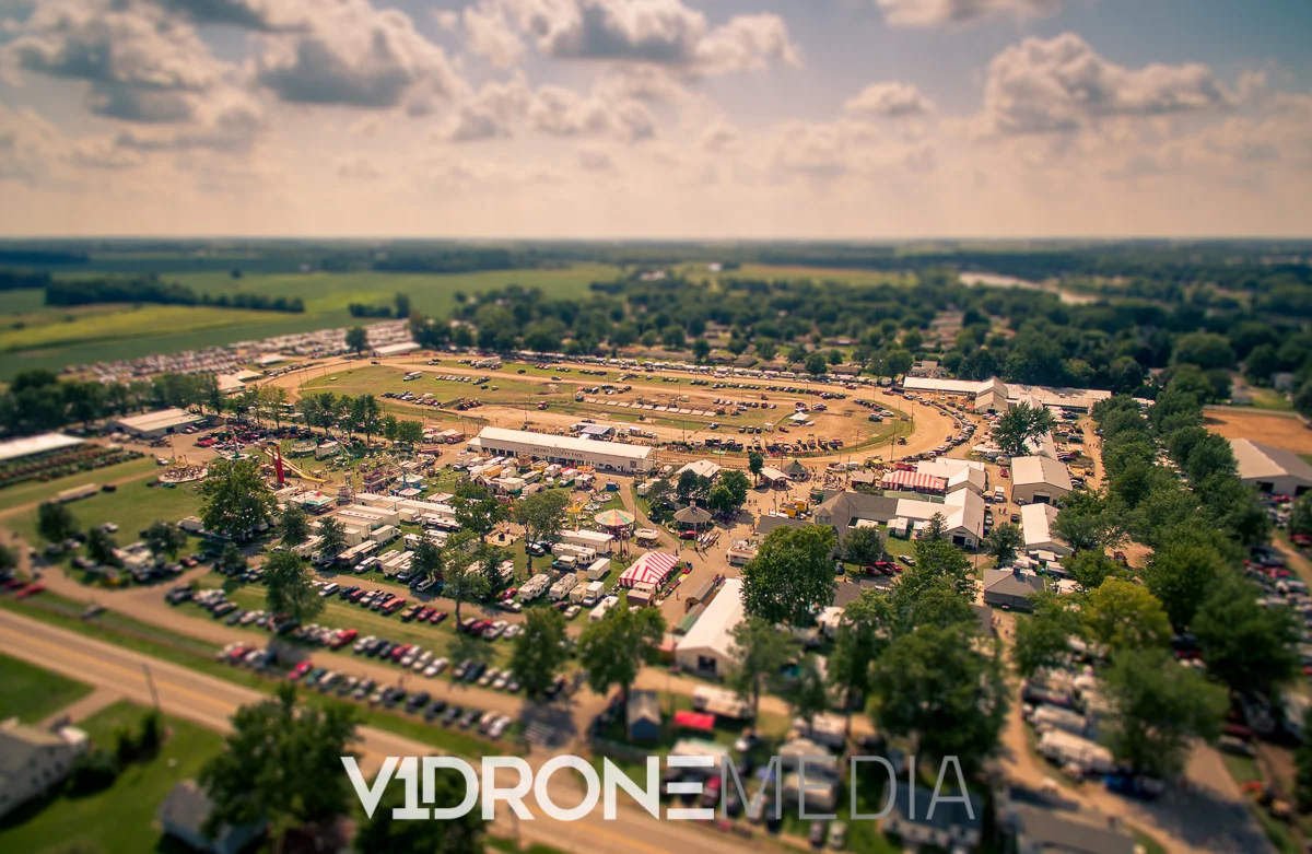 Aerial Photo of the Henry County Fair in Napoleon, Ohio