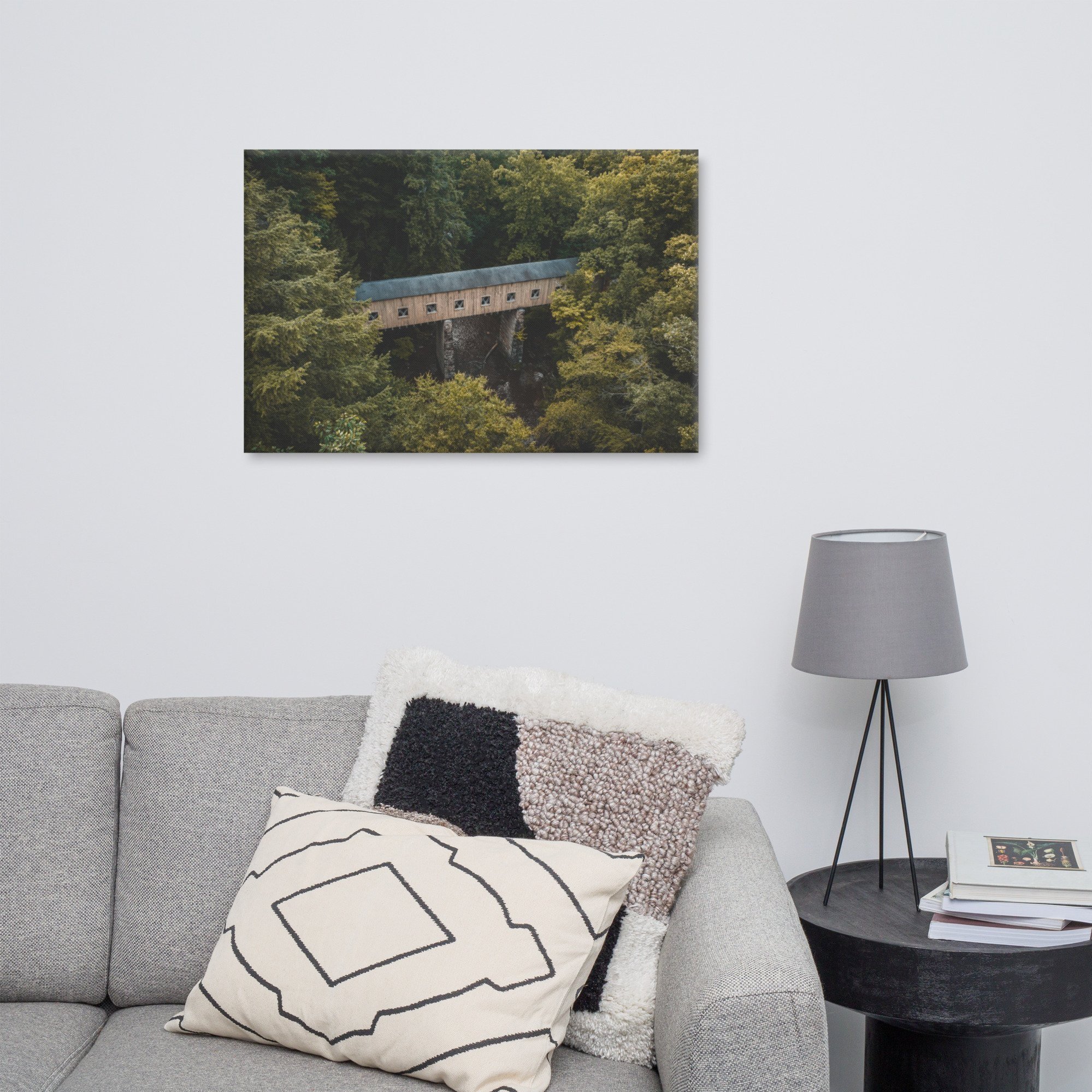 Canvas Print of Windsor Mills Covered Bridge - Ashtabula County, Ohio, 24x36
