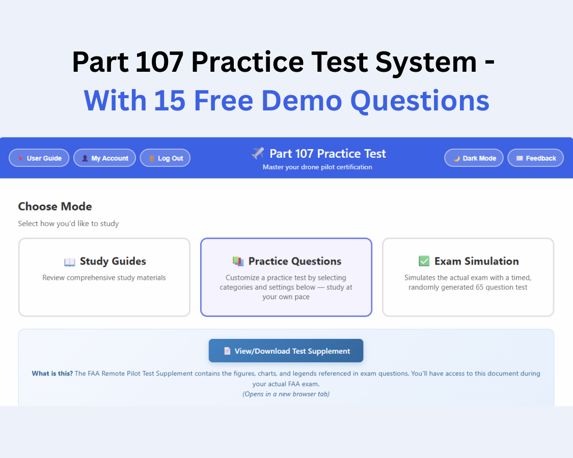 Part 107 Practice Test System Graphic