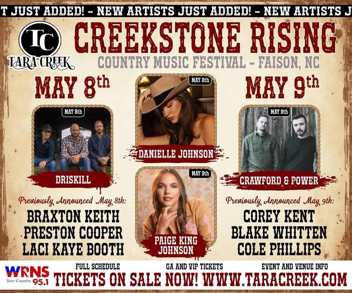 Excited to play this May at @tara_creek_events 
With @lacikayebooth - @braxton.keith - @prestoncoopermusic - @daniellejohnsonofficial 

SEE YOU THERE COUNTRY PEEPS